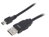 Cablu USB A la Mini-B 1.0M Negru