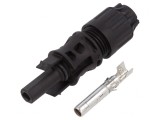 Conector Solar Mamă Drept MC4 Evo 2 4-6mm&sup2; Crimpat Mufă