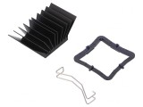 Radiator Extrudat cu Aripioare BGA Negru 31x31mm