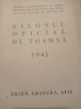 SALONUL OFICIAL DE TOAMNA 1941, Desen, Gravura, Afis, RAR