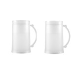 Set 2 halbe de bere din plastic cu functie de racire, Kopenpal, 460 ml
