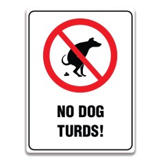 NO DOG TURDS SIGN foto