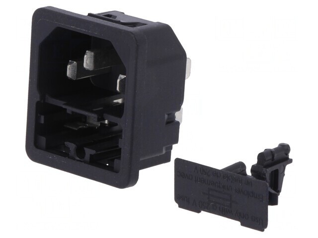 Conector Alimentare AC Soclu Tată 10A 250V IEC 60320