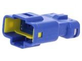 Conector cablu-cablu albastru E-Seal tată