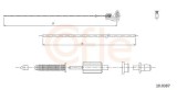 Cablu acceleratie Renault Clio I (B/C57, 5/357) Motor 1.2, 1.2 (B/C57R, B575, B57A), lungime 1570/1300 mm, OE 6025314861