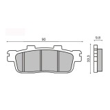 Placute frana Kymco DownTown Cod Produs: MX_NEW 225102760RM