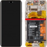 Display cu Touchscreen Honor Magic6 Pro, cu Rama si Acumulator, Auriu, Service Pack 0235ALRA
