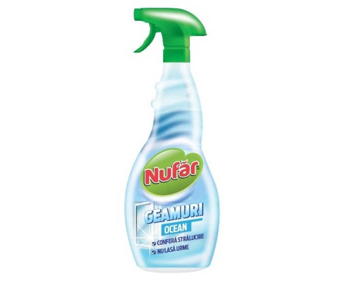 Solutie curatare geamuri Nufar Ocean, 500 ml