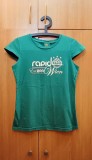 Tricou suporter femei Rapid Viena, M, Casual, Imprimeu grafic, Verde