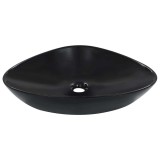 Cumpara ieftin Chiuveta de baie, negru, 58,5x39x14 cm, ceramica