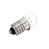 Bec lanterna cu filet E10 3.8V 300mA cu glob rotund
