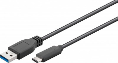 Cablu USB Type C 3.1 tata - USB 3.0 A tata 1m Goobay foto