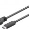 Cablu USB Type C 3.1 tata - USB 3.0 A tata 1m Goobay