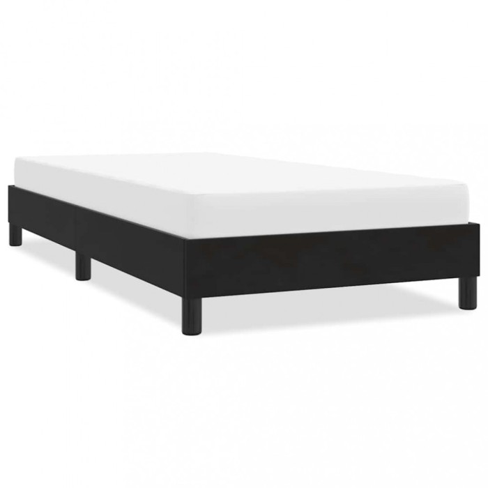 Cadru de pat fără saltea, negru, 90x210 cm, catifea