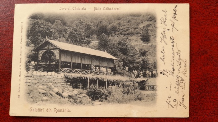 Baile Calimanesci-1906-Izvorul Caciulata-C.P.circ.