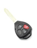 Carcasa cheie 2+1 butoane cu buton rosu panica (fara logo) pentru Toyota