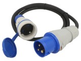 Prelungitor alimentare negru 1,5m 16A