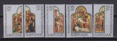 SURINAM 1977 RELIGIE MI 759-763 MNH foto