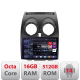 Navigatie Nissan Qashqai 2007-2013 Edotec Kit-499 8 core QLED 2K 16+512GB 360 Android Waze USB Navigatie Internet Youtube Radio