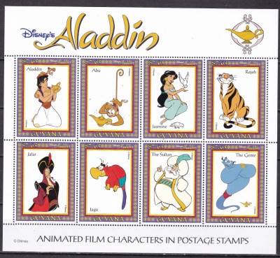 Guyana 1993 Disney Aladdin MI 4474-4481 kleib. MNH foto