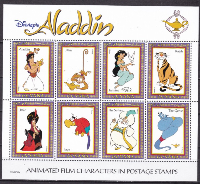 Guyana 1993 Disney Aladdin MI 4474-4481 kleib. MNH