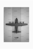 21mxm_aircrafts_023|Frameless Wall Poster, Fighter Jet Top View, Aviation Art, Canvas, 2025 Aviation Collection | A4 (21 x 29.7 cm) - 21mxm_aircrafts_