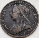 1 Penny 1900 Marea Britanie, Victoria 3rd portrait, km#790