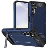 Husa antisoc pentru samsung galaxy s24, kickstand, blue