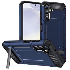 Husa antisoc pentru samsung galaxy s24, kickstand, blue foto