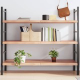 Gossi raft de perete maro deschis 140x50x(2-4) cm lemn stejar tratat
