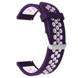 Cumpara ieftin Curea silicon, compatibila Samsung Galaxy Watch6 Classic 47mm, telescoape Quick Release, Indigo White, Very Dream