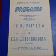 program Olimpia SM - CSM Electromures tg. Mures