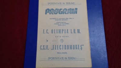 program Olimpia SM - CSM Electromures tg. Mures foto