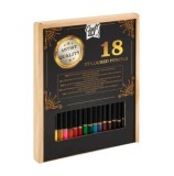 Cumpara ieftin Set creioane colorate Craft, cutie metalica, 18 culori