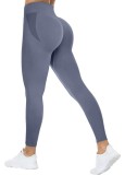 Colanti sport dama talie inalta compresie push-up fara cusaturi &ndash; Gri S