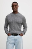BOSS pulover din amestec de cașmir culoarea gri, light, 50549975