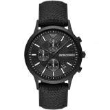 Ceas Barbatesc Emporio Armani Renato AR11457, Quartz, 43mm, Inox, Textil, Analog, Cristal Mineral, 5ATM