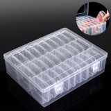 Set 30 Cutii de Organizare din Plastic, Transparent, cu Husă de Depozitare, CMCLASS