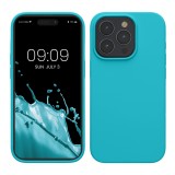 Husa Kwmobile pentru Apple iPhone 15 Pro, Albastru deschis, Silicon, KWM000020CC015C, Carcasa