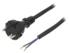 Cablu Alimentare 2x1mm2 2m Negru 16A