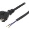 Cablu Alimentare 2x1mm2 2m Negru 16A