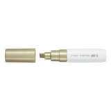 Marker cu vopsea pe baza de apa, varf tesit 8mm,Pilot Pintor Metalic, auriu metalizat