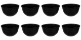 Set boluri, 8 piese, 4.5 l, Plastic, Negru