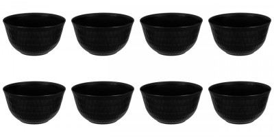 Set boluri, 8 piese, 4.5 l, Plastic, Negru foto