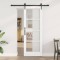 Ușă Glisantă cu Set Hardware &#039;ORKDAL&#039;Alb 73.5x198.5 cm