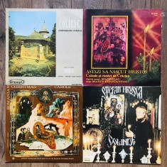 Pachet 4x Disc Vinil Colinde / Crăciun ȘTEFAN HRUȘCĂ, Corul MADRIGAL Vinyl