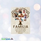 Tablou Canvas Personalizat Colaj Familie 9 Fotografii 70x50cm Portret Decoratiune Casa