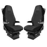 Cumpara ieftin Set huse din piele ecologica pentru VOLVO FH12 (2016-2020) Negru