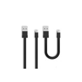 Set Cablu de date MicroUSB Remax RC-062m Tengy, 2.1A, 1m / 16cm, Negru