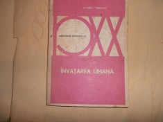 Invatarea umana / Edward L. Thorndike foto